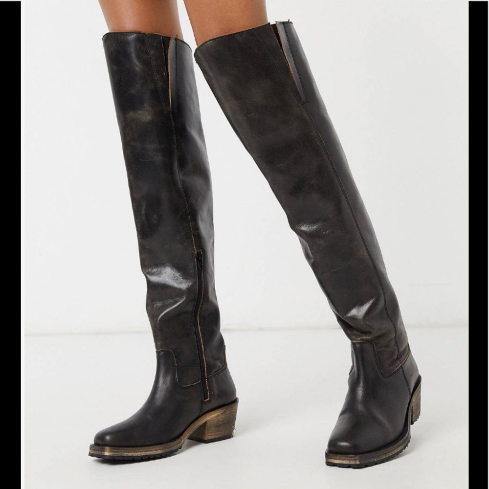 ASRA Kaydn over the knee leather boots 9.5